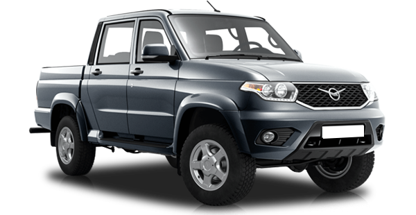 UAZ Обновленный Пикап Темно-серый металлик